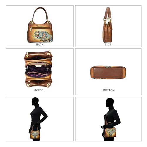 Image of Anuschka Satchel with Crossbody Strap-708