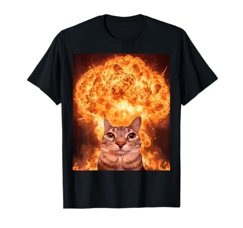 Funny Cat Meme Boys Girls Kids Women Men Teens Silly Graphic T-Shirt