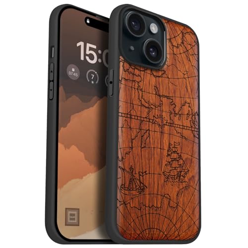 Carveit MagSafe (}OZ[t) Ή iPhone 15 P[X ؐyVR+TPUVRc[CzACtH15 P[X ϏՌ ~ C [U[A[g (oF-ÑqCn})