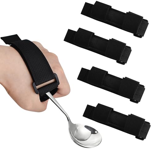 4 Pack Universal Hand Straps for Elderly Utensils
