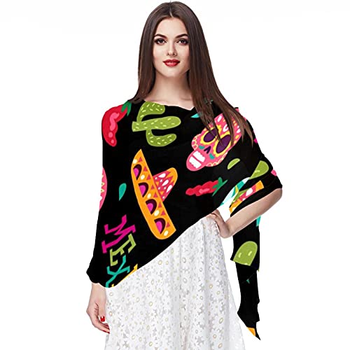 Écharpe vintage avec tête de cerf accessoire de mode aux finitions soignées coloris Multicolore 17