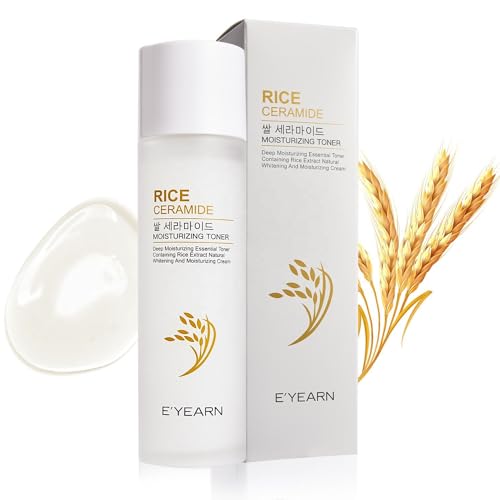 Rice Ceramide Moisturizing Toner 120ml/ 4 fl.oz Exclusive Korean Rice Extract Niacinamide Ceramide Hyaluronic Vegan Hydrating Milky