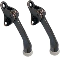 Vista 12 de QCAA Soporte de puerta de Kickdown resistente, 4", Zinc Die Cast, Cobre antiguo, Hecho en Taiwán