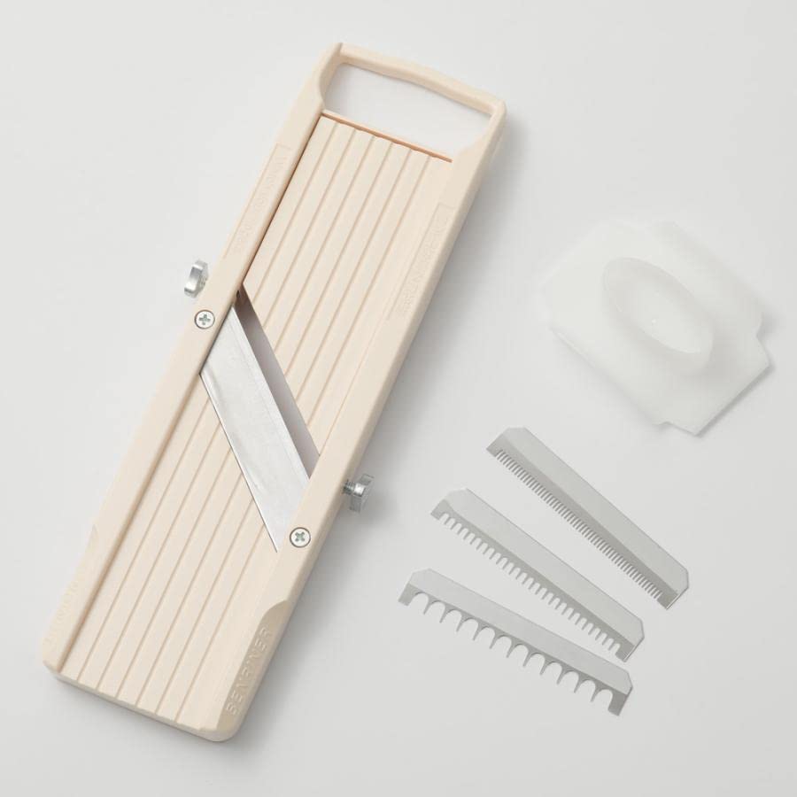 Benriner Classic Mandoline Slicer 4 Blades Cream Vegetable Cutter Japan