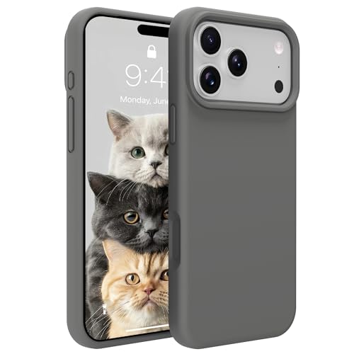 Image of iPhone 17 pro Max /18 pro Max Case Silicone(Charcoal Gray)