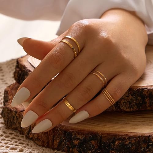 Simple Knuckle Rings Set for Women,Vintage Stackable Joint Finger Midi Rings Dainty Cute Rings Pack Festival Jewelry2