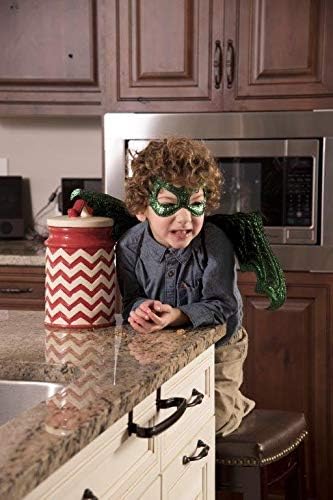 Little Adventures Reversible Dragon Mask and Wing Sets for Boys & Girls (Ages 3-8) (Green)