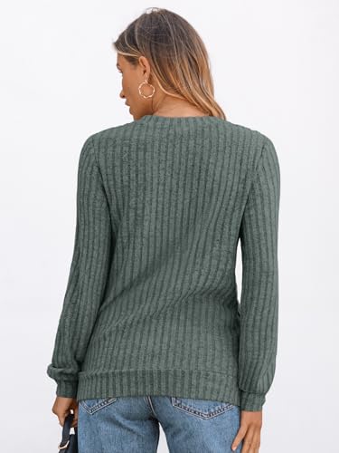 Womens Long Sleeve Shirts V Neck Fall Tunic Tops Basic Tees Dressy Casual Fashion Clothes Trendy Christmas Outfits 20254