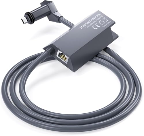 Starlink Ethernet Adapter for Starlink V2 Satellite Internet Wired Network, Starlink Gen 2 to RJ45 Gigabit Ethernet Adapter, Starlink Rectangular Satellite Internet Adapter to WiFi Routers-Plug & Play
