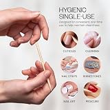 Beauticom USA Base Cuticle Wood Stick Pusher Manicure 100 sztuk