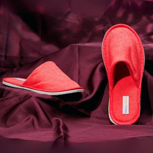 Image of Travelkhushi Unisex House Slippers For Winter & Summer Carpet Slippers for Bedrooms Indoor Home Slipper Comfy Soft Cozy Flip Flops