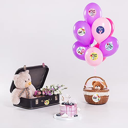 Clickedin Multi Designs 96 Pieces Thank You Stickers and Thank U Seal Tag for Envelope,Gift Box and Order Packaging (Size - 1.5 Inch)