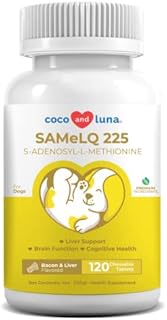 Same for Dogs - S-Adenosyl-L-Methionine, Same LQ 225, Liver Supplements for Dogs, Brain Supplement for Dogs, Promotes Cognitive Support, Dog Liver Support Supplement