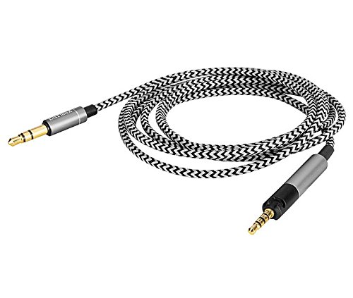 Yodonami 3.5mm�R�l�N�^ HD598 HD518 HD558 HD599�Ή��p �I�f�B�I�A�b�v�O���[�h�P�[�u�� �����w�b�h�z���P�[�u�� 6N OFC (�O���C)