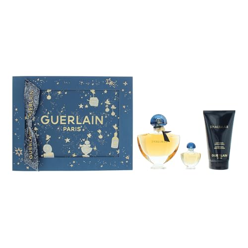 Guerlain Shalimar for Women - 3 Pc Gift Set 1.6oz EDP Spray, 0.16oz EDP Spray, 2.5oz Body Lotion