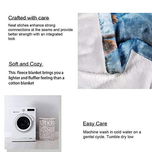 Sxchen 50"X80" Blankets Plush Sofa Bed Throw Lonely Yak Cow #TOP5