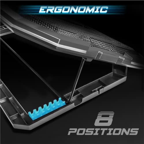 Base refrigeradora portatil para jugar en pc y consolas ps4 con soporte de mesa 6