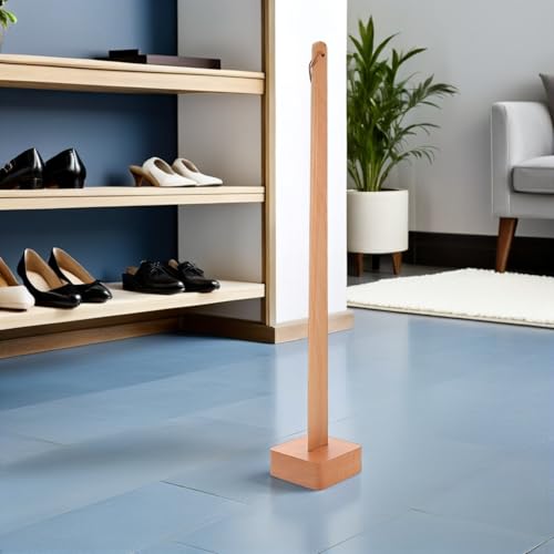 Calzador de madera GALPADA de 55 cm con mango largo y base estable para el hogar 7