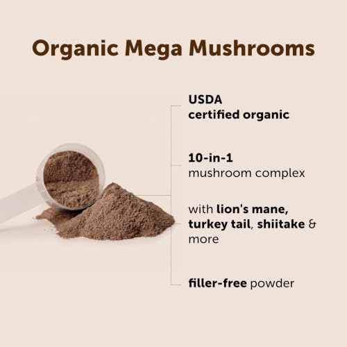 Micro Ingredients Organic Mega Mushroom Powder, 10-in-1 Mushroom Blend, 5oz - image 3
