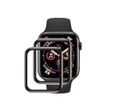 SNSIR Screen Protector 44mm for Apple Watch Series 5/4 [2 Pack] [Tempered Glass] Full Coverage Protective Foil 9H (44mm)