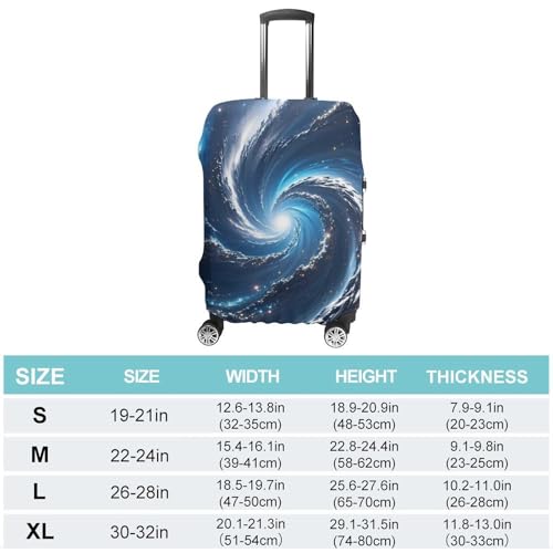 Cosmic Galaxy Luggage Cover, Elastic Luggage Protector Fits 19-32in Suitcases, Washable & Anti-Scratch Suitcase Cover for Men Women L2