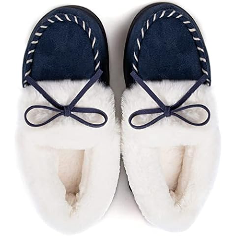 RockDove Women's Trapper Moc Slipper in Royal Blue Cover