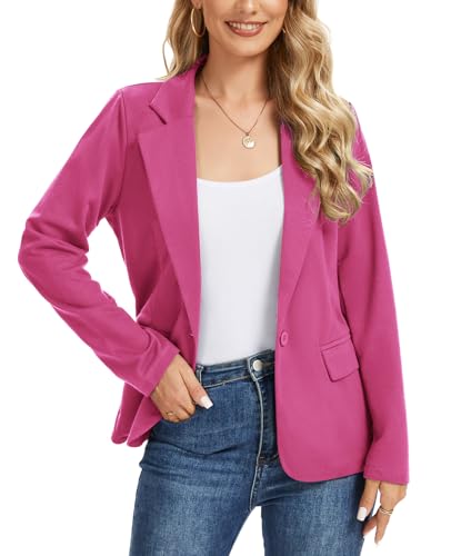 LADI TREND Blazer for Women Lightweight Long Sleeve Knit Jacket
