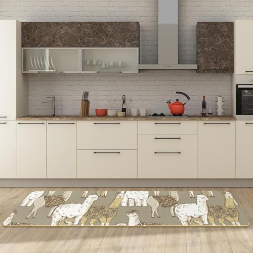 Tapete de cocina de 2 piezas lavable suelo limpio cuarto de lavado 3