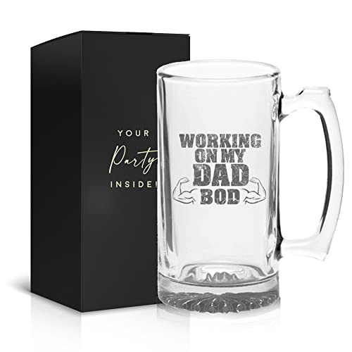 Your Dream Party Shop Dad Bod Beer Glass 16 Oz
