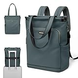 GOLF SUPAGS Sac à dos Convertible pour Ordinateur Portable pour Femmes Sac de Voyage Décontracté Notebook pour Travail Collège Voyage Loisirs (Vert Foncé, 15.6 Pouces)