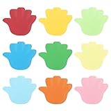 PATIKIL 108 Stück Papierausschnitte für Pinnwände handabdruckförmige Ausschnitte Papier Bulletin Cutouts Papier für Klassenzimmern Bastelprojekten und Partybedarf Bunt