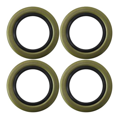 WELURE Pack of 4 10-36-LOTOF4 Double Lip Grease Seals 2.25 x 3.371 Compatible for Dexter 010-036-00, for TruRyde GS-2250DL, for Texcom 22333TBN