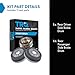TRQ Rear Brake Drum Set Compatible with 1992-2000 Toyota Camry 1999-2001 Solara