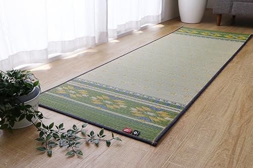 イケヒコ い草 畳 ヨガマット 日本製 アース グリーン 約60×180cm #8236800 7枚目