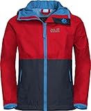 Warm wattiert Jack Wolfskin Jungen Powder Mountain Jacke, dark lacquer red, 140, 1608111