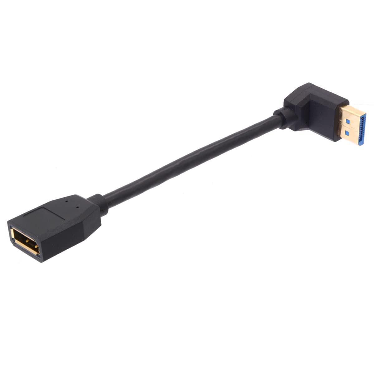 CHENLENIC Cavo da DisplayPort 1.4 a HDMI 2.1 Ultra HD 8K da maschio a femmina, convertitore da 0,25 m 8K a 60Hz 4K a 120Hz direzionale compatibile con DisplayPort PC e schermi