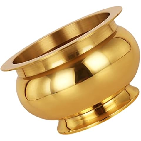 HANABASS Copper Incense Holder Burner Bowl Incense Ash Catcher Buddha Offering Bowl Chinese Treasure Basin for Altar Buddhist Supplies Home Bless Cover