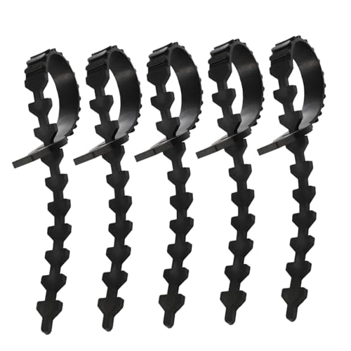 EPIGEIST 5pièces Sangle Caoutchouc Flexible pour Fixation Branches Arbre Attache Ajustable pour Plantes Et Bonsaïs Protection Végétale sans Dommage Résistante Et Pratique