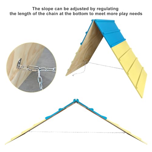 Dog Agility Course Backyard Equipment for Small & Medium Dogs, Puppy Agility Training A-Frame, Pony & Lamb Jumping Obstacle Course Ramp & Playground