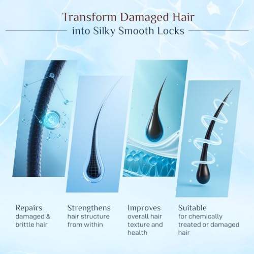 Image of Yuthika Absolute Repair Shampoo for Damaged Hair, 180ml | Nourishing Formula for Women & Men | Enriched with Argan Oil & Amaryllis Extract for Smooth, Manageable Hair