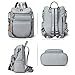 OPAGE Backpack Purse for Women Leather Fashion Designer Tassel Backpack Purse Ladies Shoulder Bag Travel Backpack Bag