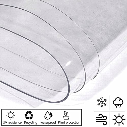 Bâche imperméable transparente en PVC robuste anti-déchirure - 6