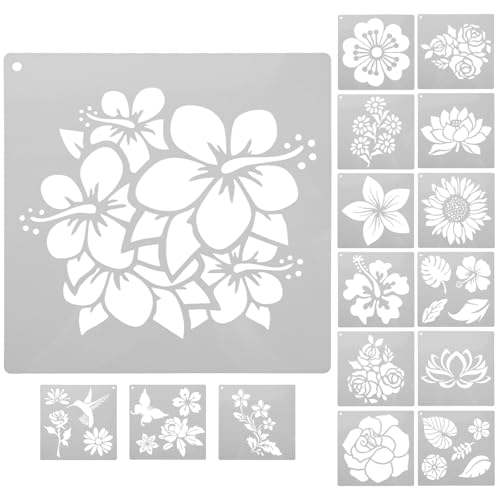 Plantillas para pintar paredes IDEANATEGRATE juego de moldes lavables para renovar habitaciones