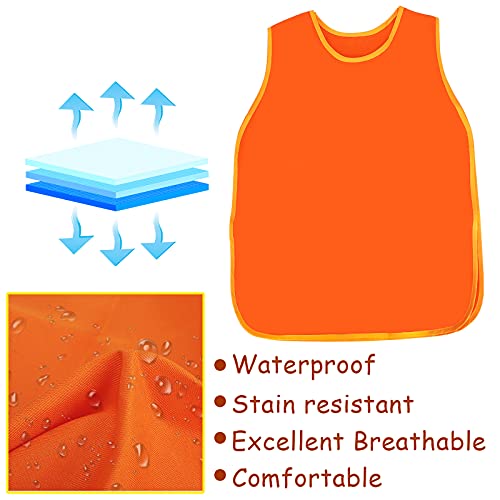 4 Pack Art Smock,Kids Painting Art Apron,Roomy Sleeveless Waterproof Artist Painting Aprons,Toddler Smock For Children Painting Feeding Kitchen Cooking Classroom Activity 4 Colors #TOP2