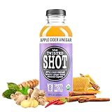 The Twisted Shot | Organic Apple Cider Vinegar Shots with Turmeric, Ginger, Cinnamon, Honey & Cayenne | 16oz Bottle