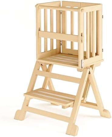 Amazon.com: Toddler Tower Foldable Helper for Kitchen: Toddler Step ...