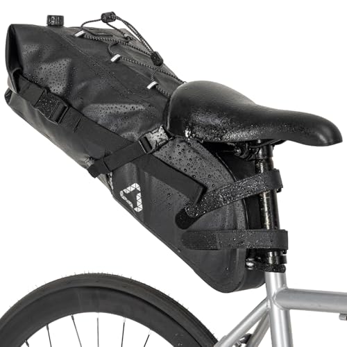 Sacoche de selle vélo étanche 15L KEMIMOTO pour le voyage et vélotaf