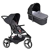 Avec deuxième siège, utilisable comme poussette double et sœur pour 2 enfants (non incluses, à commander séparément).