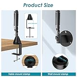 MV7 Wall Mount Boom Arm Stand with Mic Cover Foam and Table Mount Clamp, Microphone Stands and Holders Compatible with Shure MV7 by YOUSHARES - Image 5