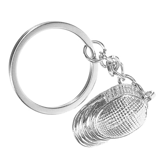 BESPORTBLE Llavero Esgrima Joyería Escudo Mochila Colgante Souvenir Para Los Apasionados De Esgrima Regalo Para Pantallas Estilo Plata A